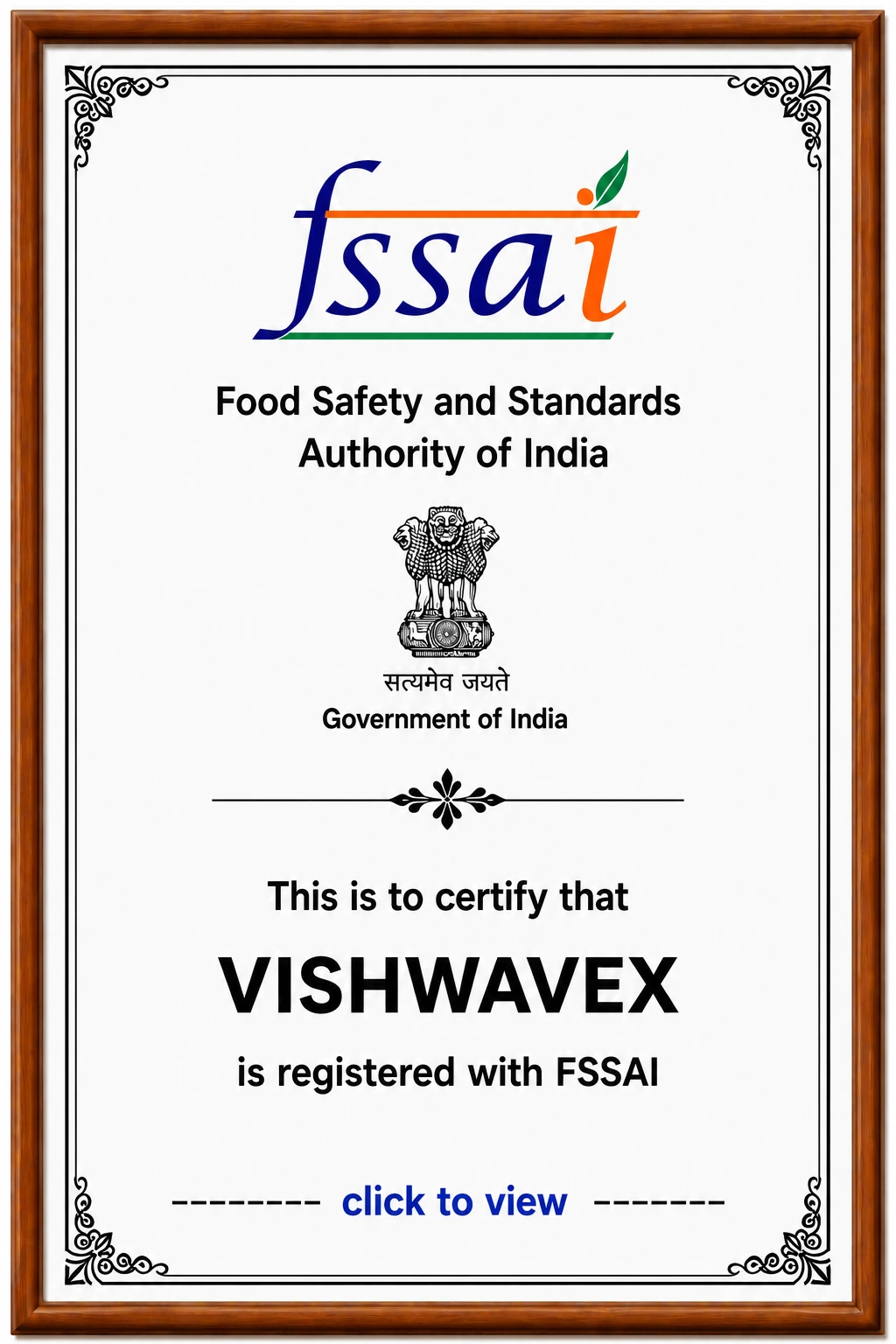 FSSAI Certified